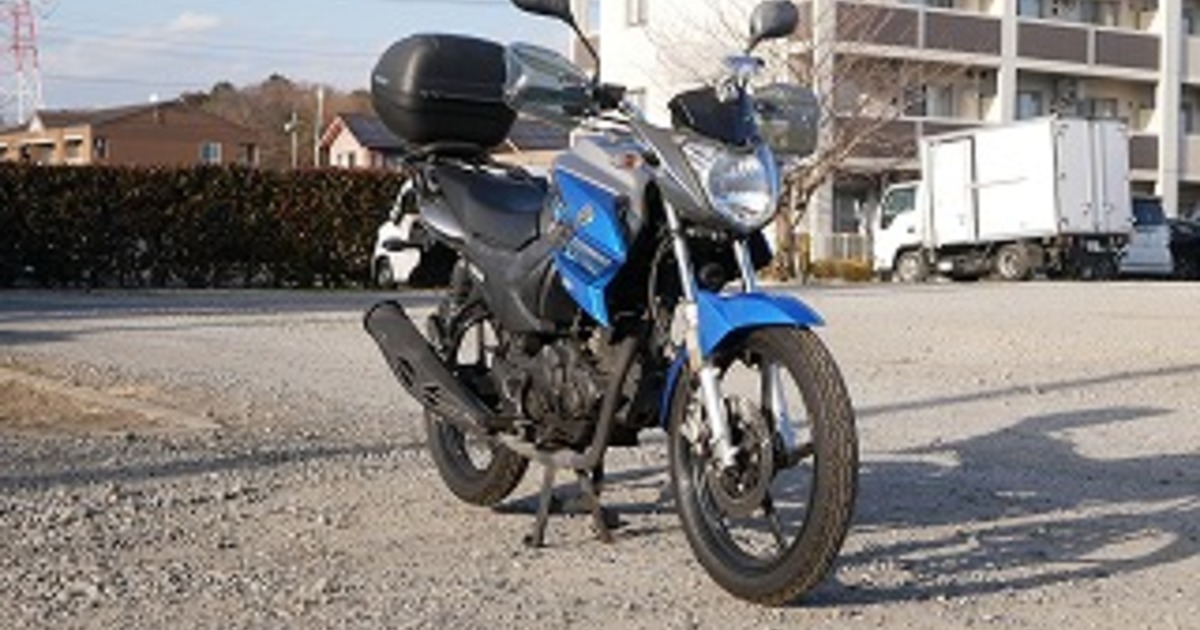 【12日まで値下げ中】FAZER125(YS125) 大阪 リアボックス&スマホホルダー付 125cc
